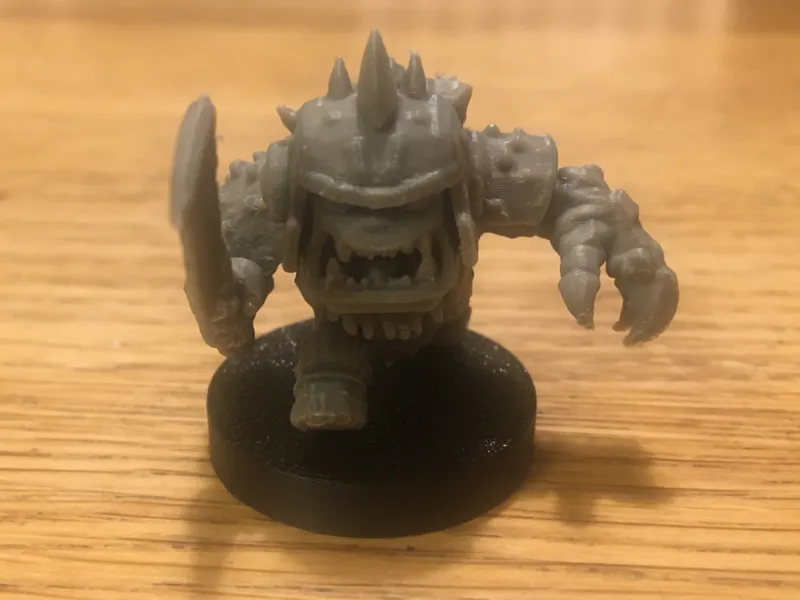 Chibi Ork with big choppa