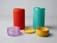 Stiped and crossed jar with both types of mixing tray