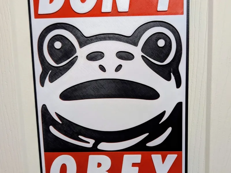 Don't Obey Wall Plaque