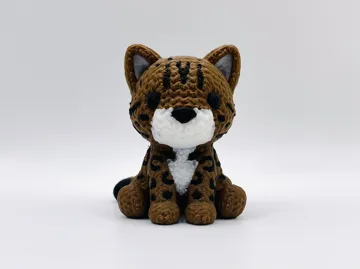 Letrero o emblema decorativo: Knitted Bengal Cat — vista de referencia 4