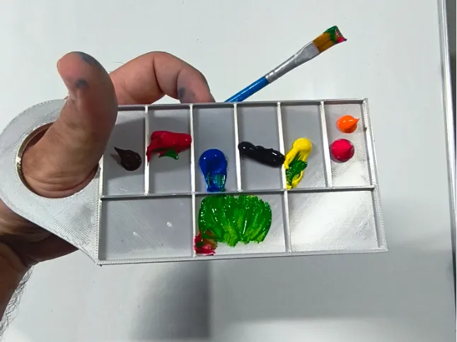 acrylic paint pallet
