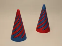AMS Version Impossible Passthrough Spiral Cone Fidget