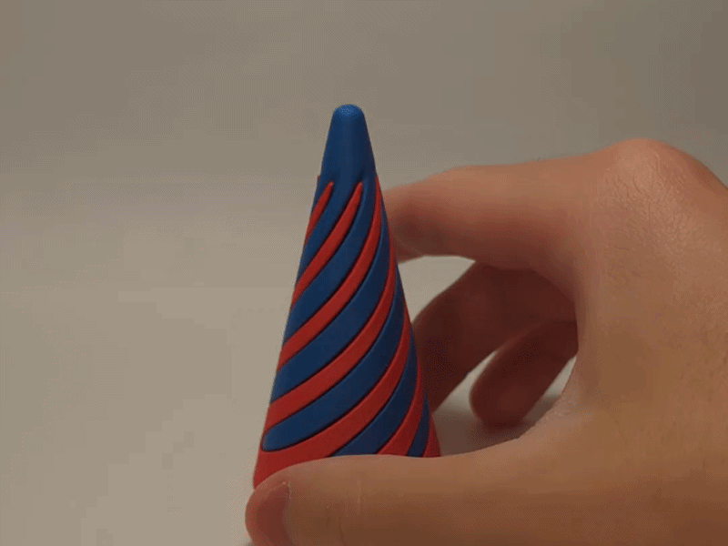 Impossible Passthrough Spiral Cone Fidget