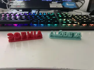3D Nametags (customizable)