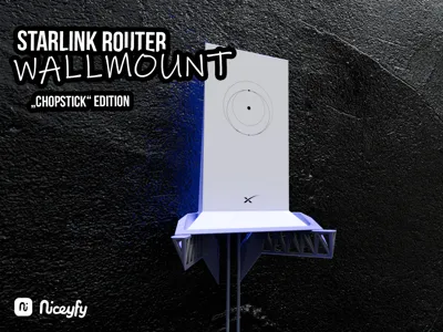 Starlink Router Wall Mount/Wall Bracket Mechazilla