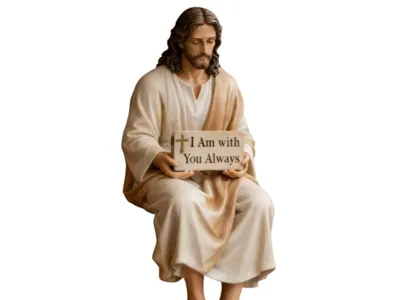 sitting jesus