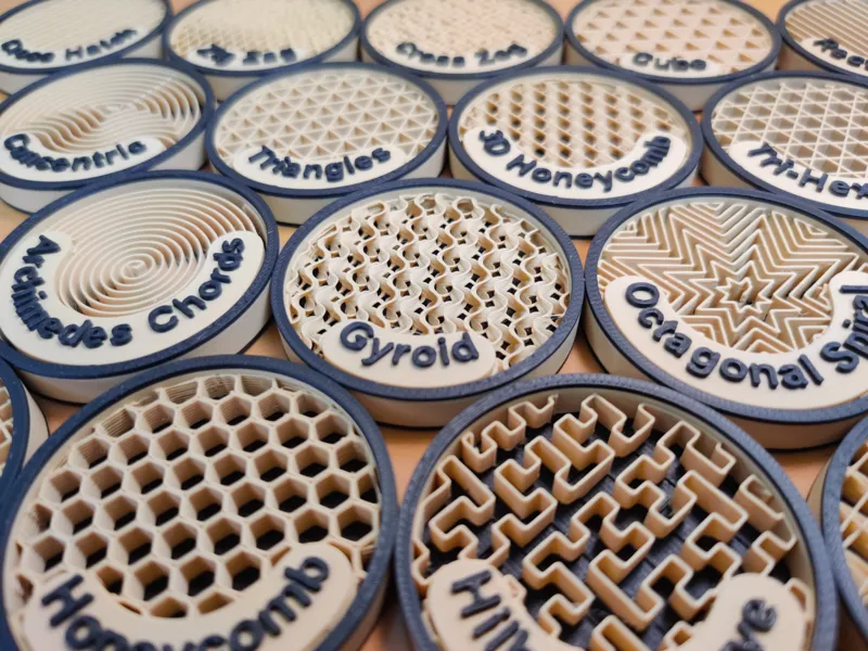 Multicolor Infill Coins Collection