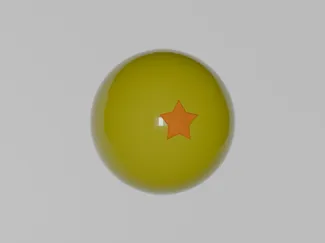 One-Star Dragon Ball 3d art 10cm^3