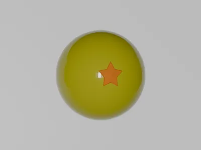 One-Star Dragon Ball 3d art 10cm^3