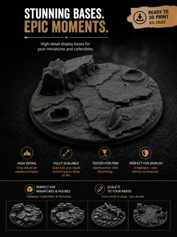 Escenografía en miniatura: Base|Terrain|Diorama - Rough Moon — vista de referencia 2