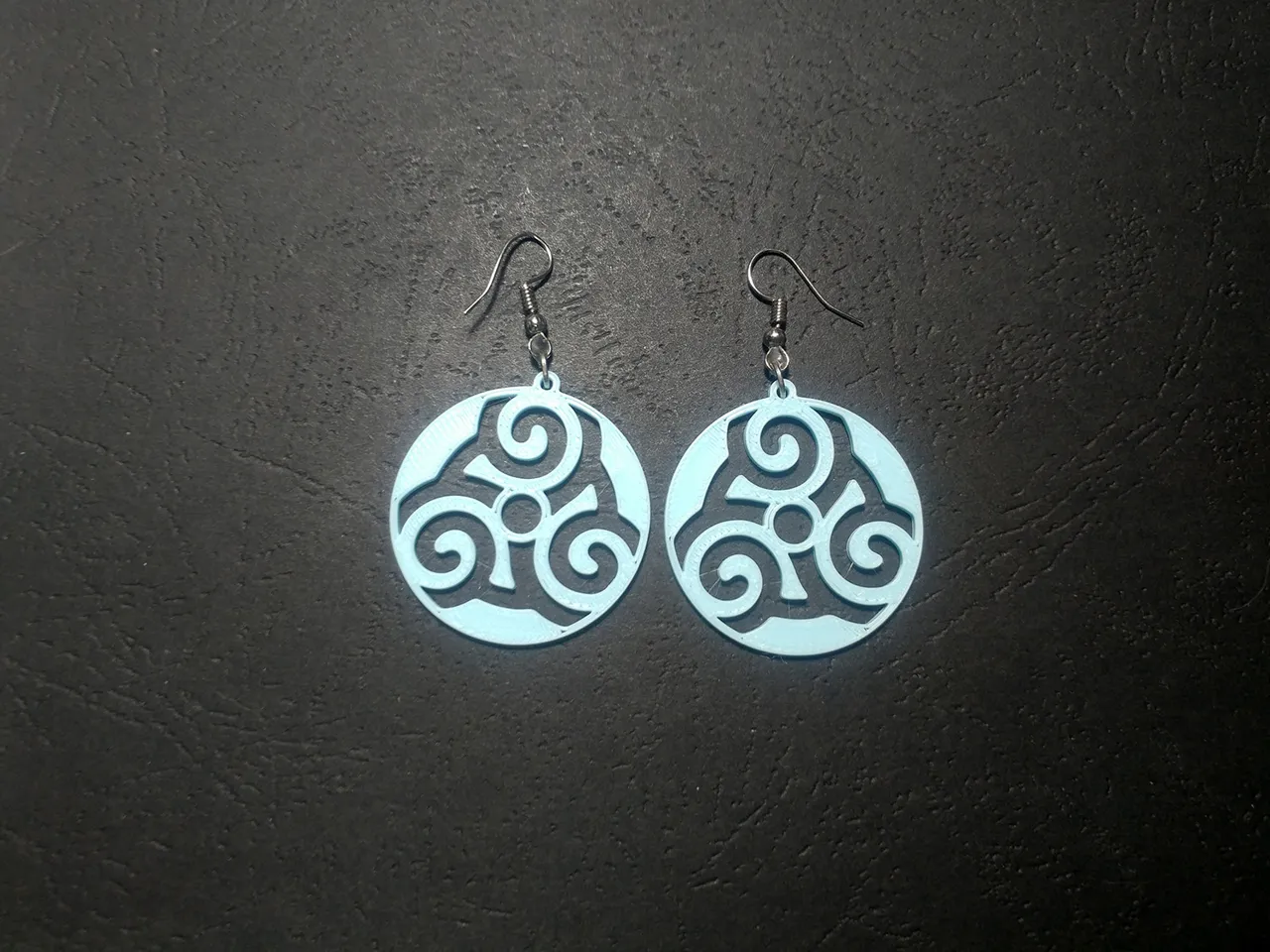 Triskel Flame Earrings view 2