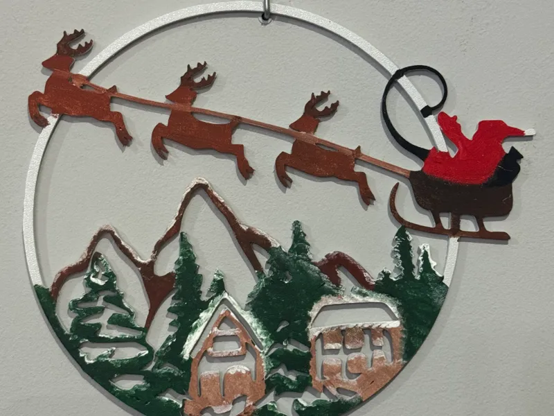 Papa Noel en la montaña