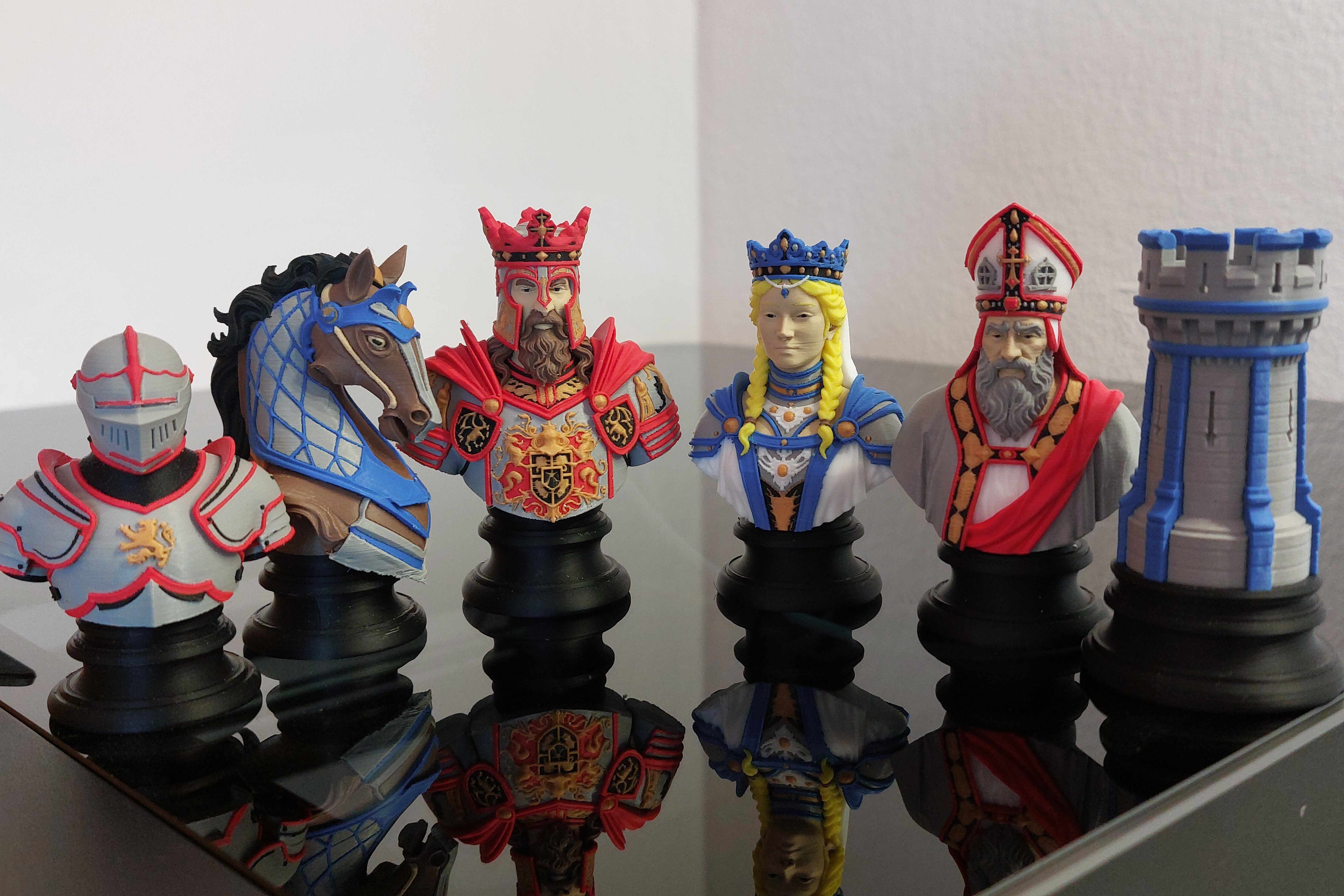 Miniatura 2 do modelo 3D Chess Set Medieval Stylized