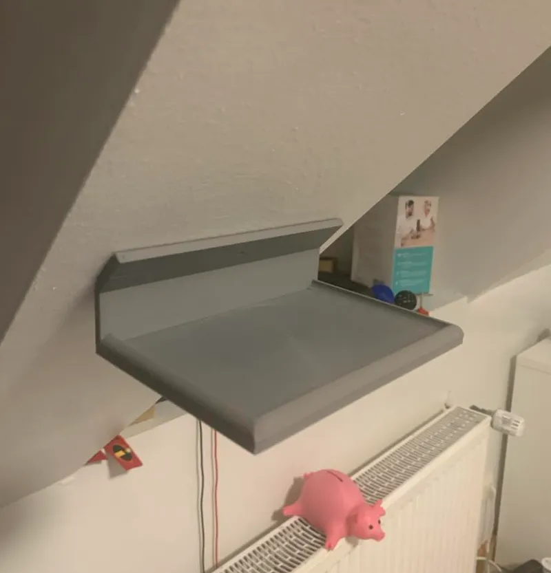 45 degree wall shelf