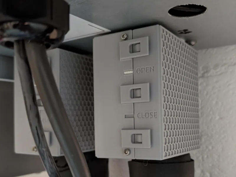 Isolated housing for heating valves