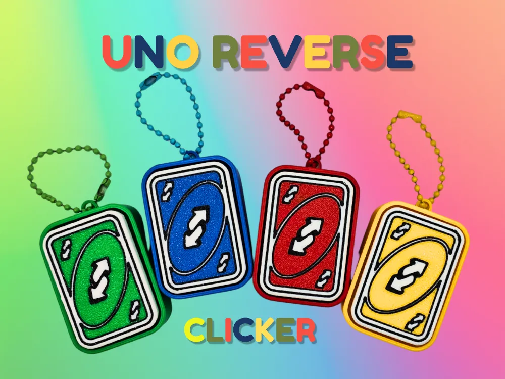 Objeto manipulable: Card Game Reverse Fidget Clicker. Referencia del modelo original.