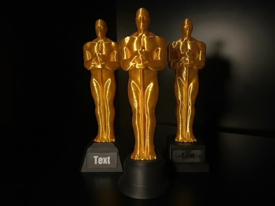 Customizable Oscar Trophy - 3 Styles - AMS-NO AMS