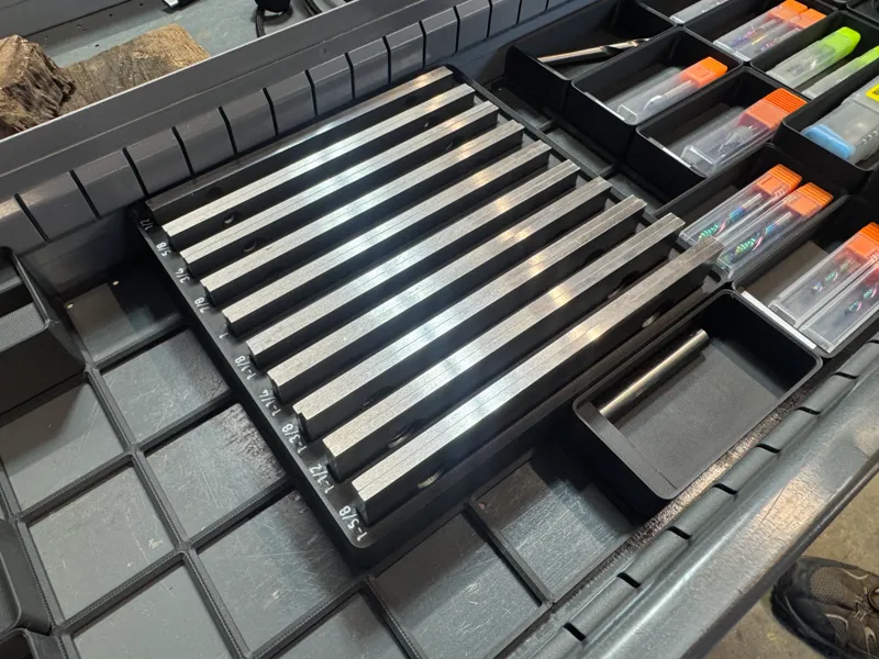 6" x 1/8" Vise Parallels Gridfinity Tray 
