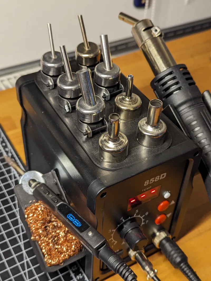 Magnetic hot air station Tip Holder / rework station / 858D