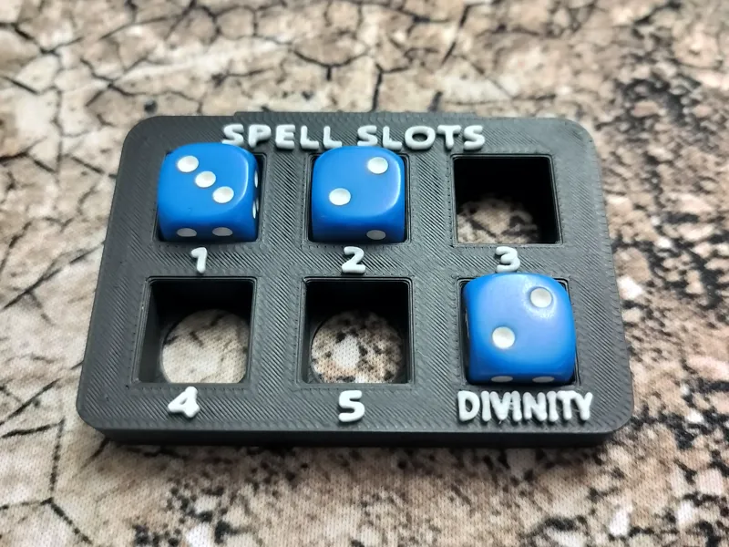 Dungeons and Dragons Paladin Spell Slot Tracker