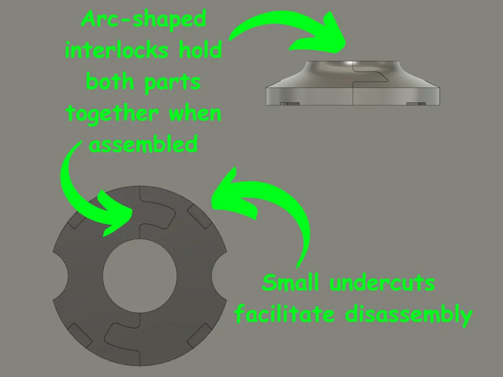 Z-axis lower bearing cover X1C / X2D / P1S / P2S view 2