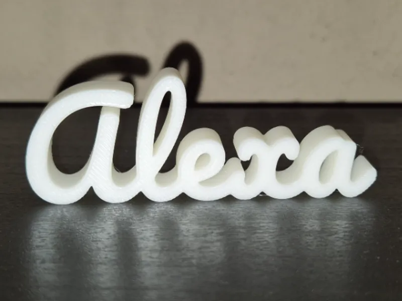 Alexa Name Sign Display Decor