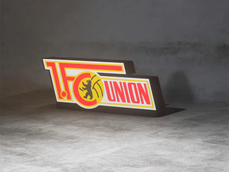 1. FC Union Tischlampe