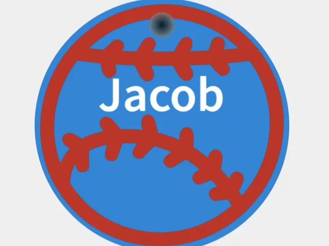 Jacob Baseball Tag