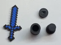 Pre-assembled sword (2-color AMS), fixed thread