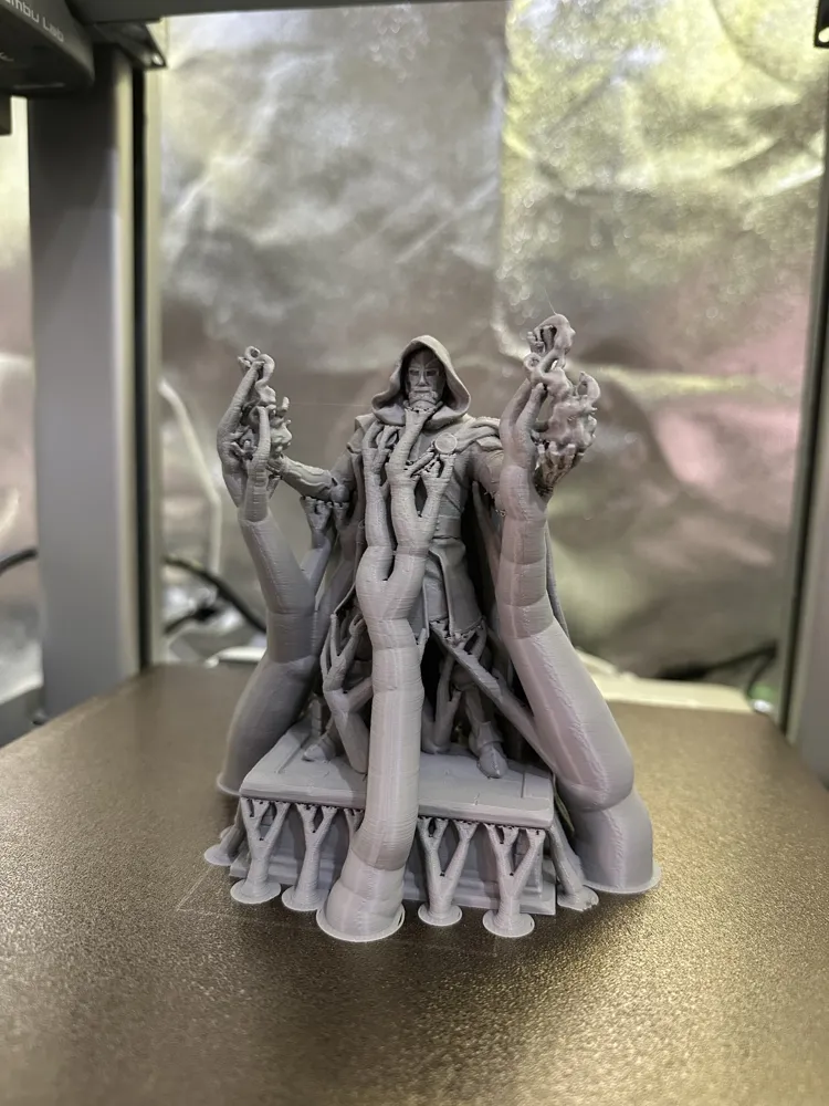 Dr Doom Statue - Free 3D Print Model - MakerWorld