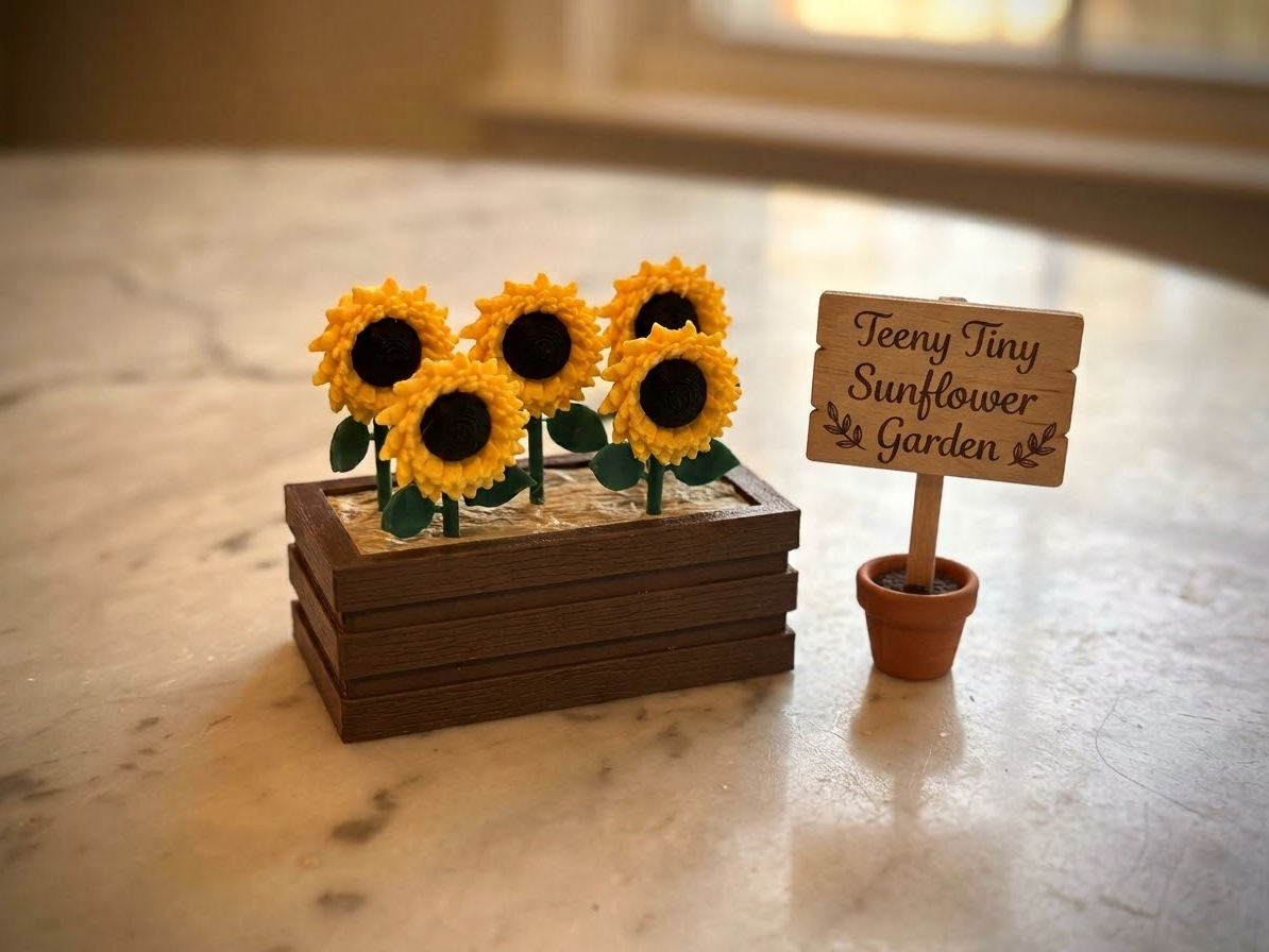 Teeny Tiny Sunflower Garden - 1
