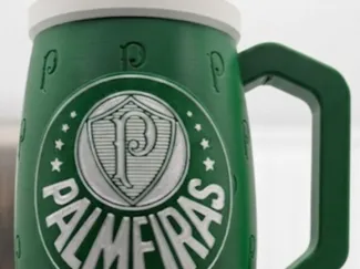 Porta-Latão e Long Neck Palmeiras Com Petisqueira