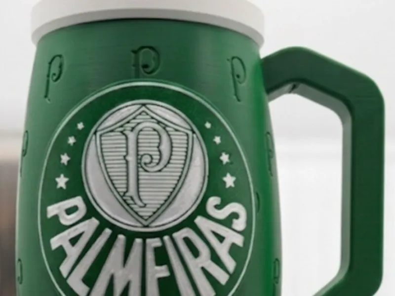Porta-Latão e Long Neck Palmeiras Com Petisqueira