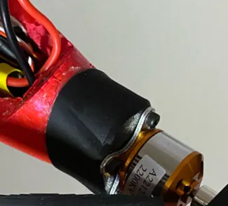 Foam glider brushless motor mount