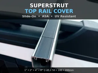 Superstrut / Unistrut Top Rail Cover –Slide-On Cap
