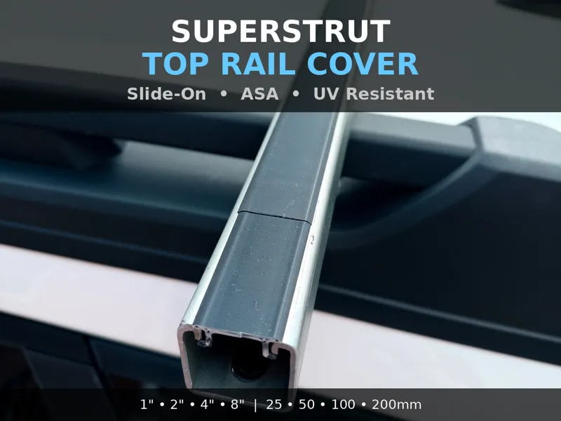 Superstrut / Unistrut Top Rail Cover –Slide-On Cap