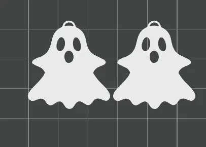 halloween ghost earrings view 4