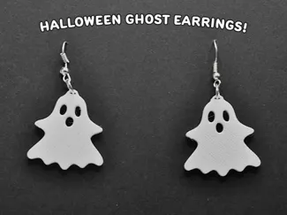 halloween ghost earrings