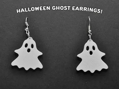 halloween ghost earrings
