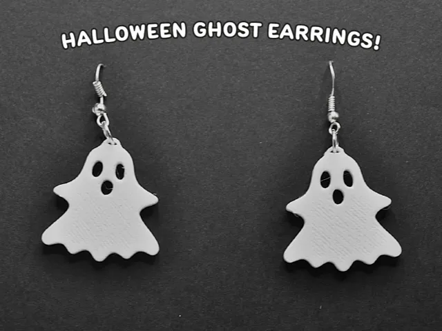 halloween ghost earrings