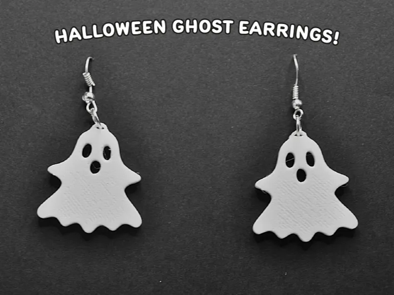 halloween ghost earrings