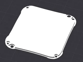 Blinddeckel für Unterputz-Abzweigdose (100×100mm)