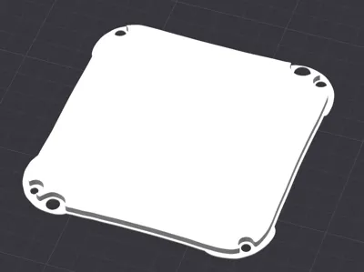 Blind cover plate for flush-mounted junction box (100×100mm)