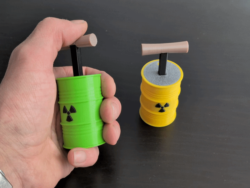 Radioactive Drum Detonator Fidget Toy