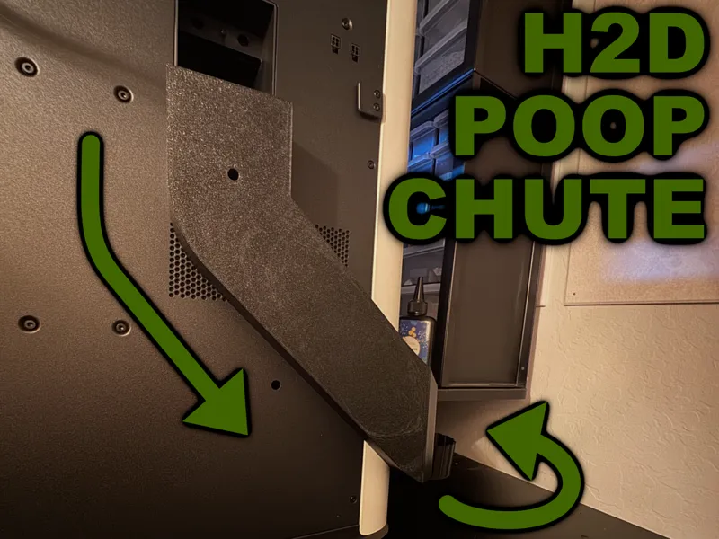 H2D Waste Poop Chute Helter-Skelter