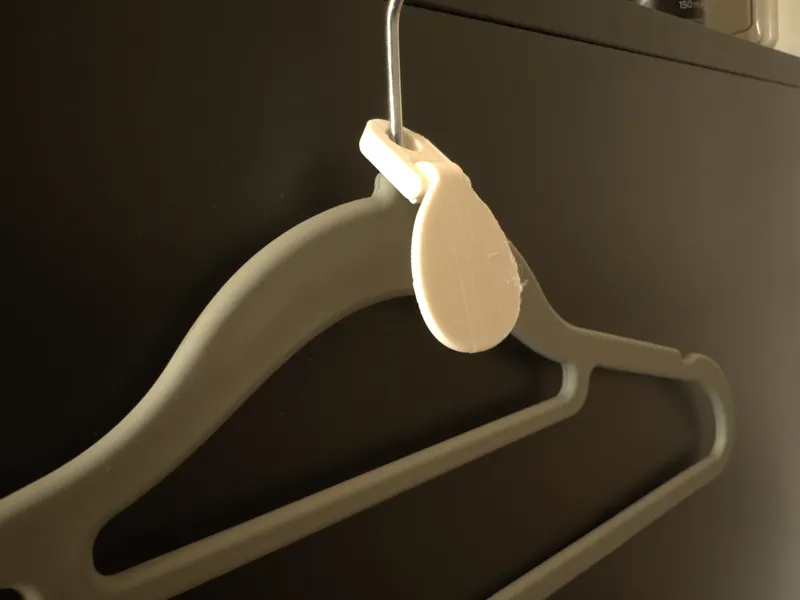 Label for coat hanger