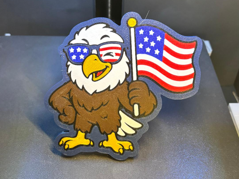Happy Eagle Hitch and Pendant w/chain
