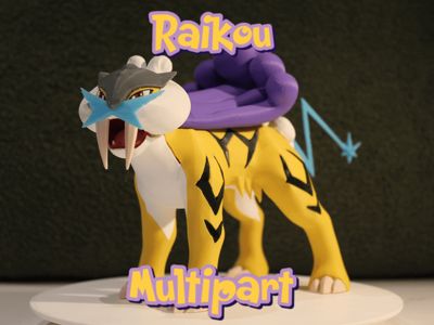 Raikou Pokemon Multicolor Multipart NO AMS