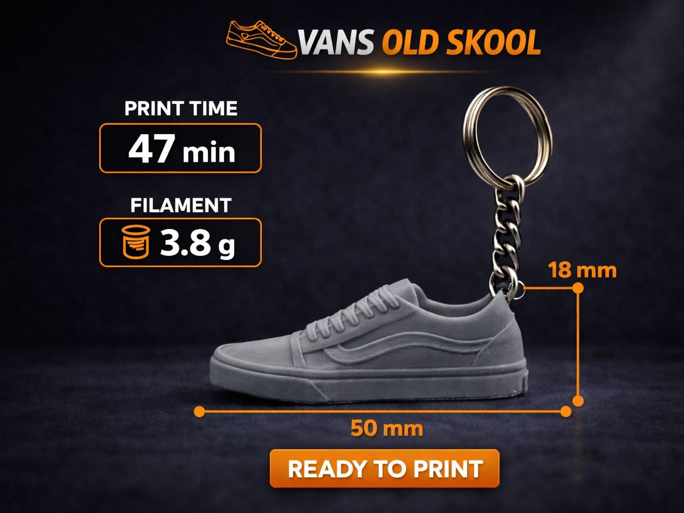 Keychain Vans OLD Skool