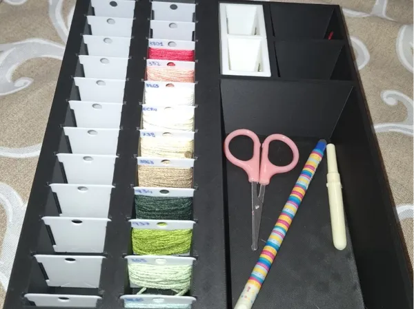 Organiseur pour broderie et couture